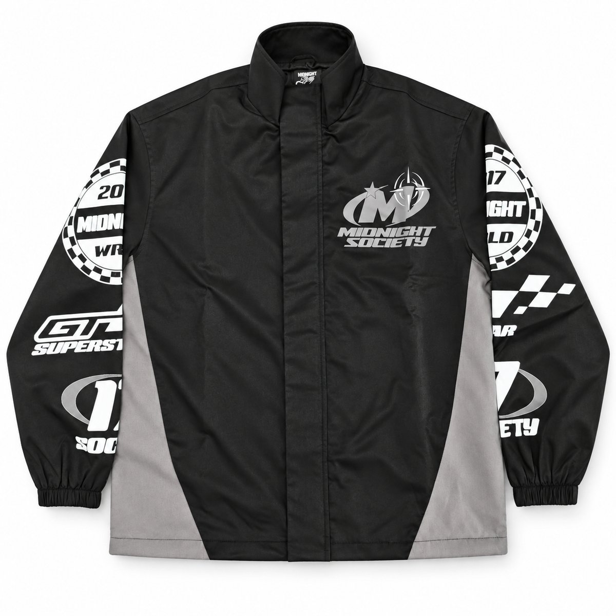 Shadow Racer Track Jacket — front studio product photograph