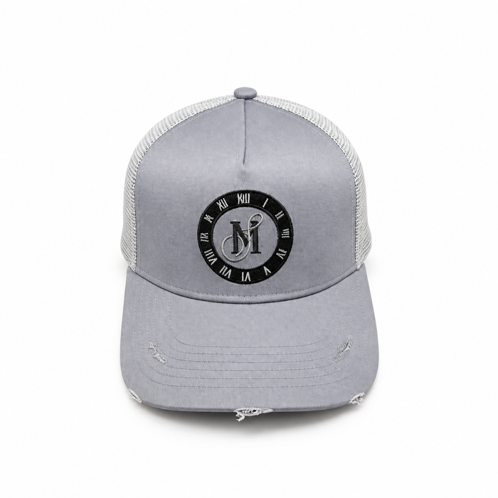 Gray Distressed Snapback